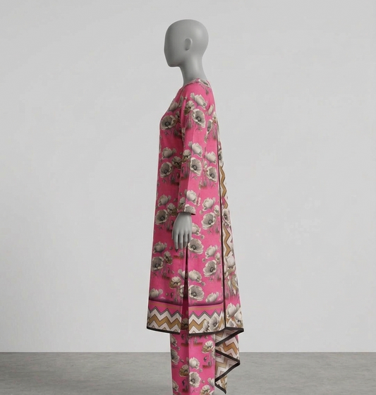 V3309 – 3 Piece Printed Unstitched Suit | Shirt Trouser All Over Bana Dora (Doria Lawn) & Dupatta (Doria Lawn)