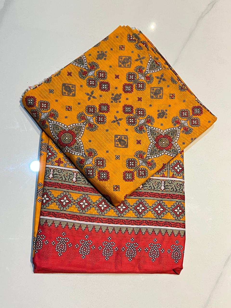 V2313 – 3 Piece Printed Unstitched Suit | Shirt Trouser All Over Bana Dora (Doria Lawn) & Dupatta (Voil Lawn)