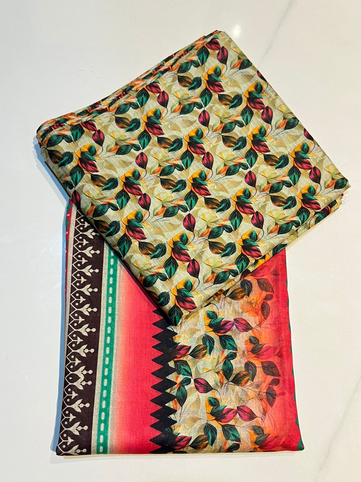 V2309 – 3 Piece Printed Unstitched Suit | Shirt Trouser All Over Bana Dora (Doria Lawn) & Dupatta (Voil Lawn)