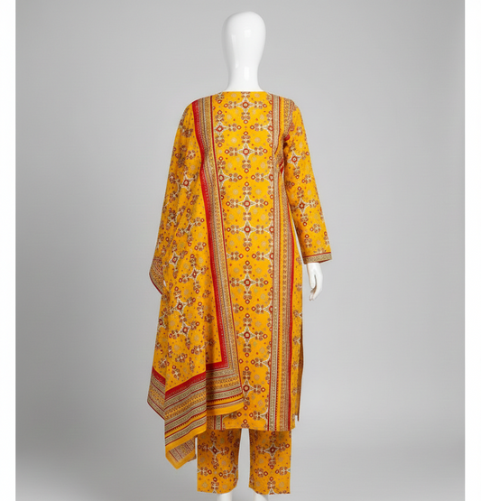 V2313 – 3 Piece Printed Unstitched Suit | Shirt Trouser All Over Bana Dora (Doria Lawn) & Dupatta (Voil Lawn)