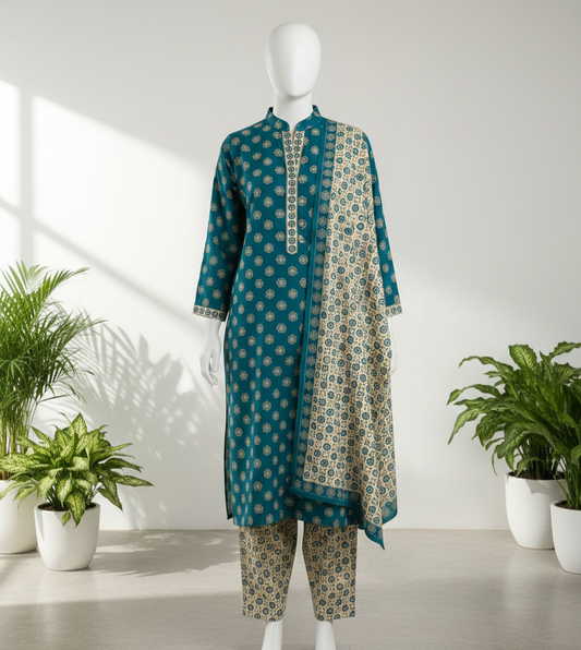 V1301 – 3 Piece Printed Doria Lawn (Unstitched)