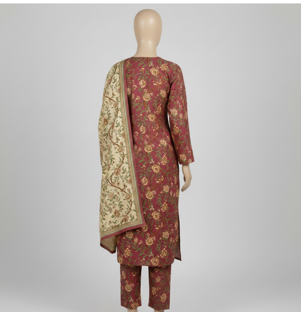 V2305 – 3 Piece Printed Unstitched Suit | Shirt Trouser All Over Bana Dora (Doria Lawn) & Dupatta (Voil Lawn)