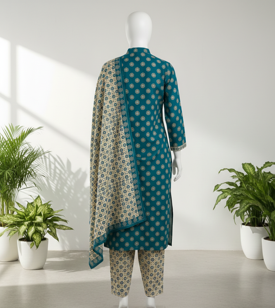 V1301 – 3 Piece Printed Doria Lawn (Unstitched)
