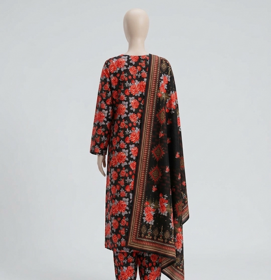 V3313 – 3 Piece Printed Unstitched Suit | Shirt Trouser All Over Bana Dora (Doria Lawn) & Dupatta (Doria Lawn)