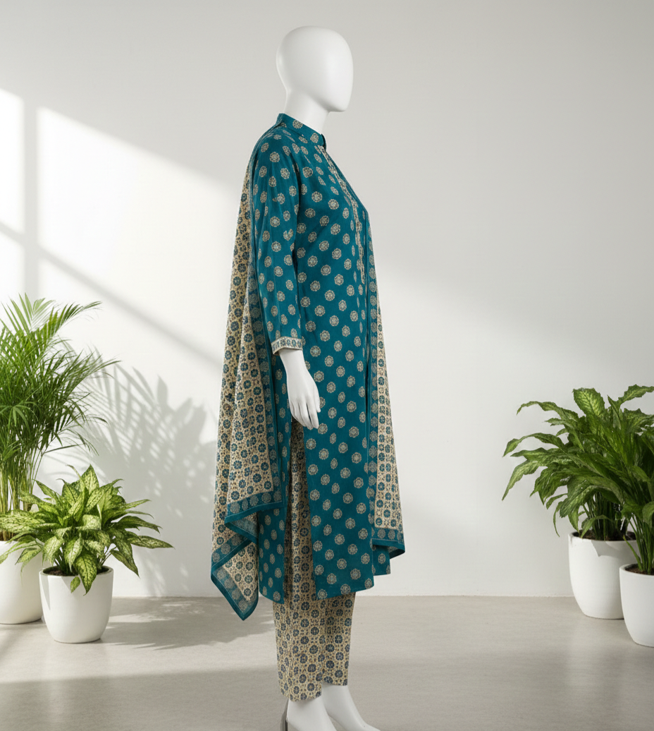 V1301 – 3 Piece Printed Doria Lawn (Unstitched)