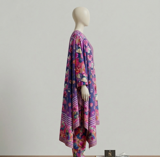 V3301 – 3 Piece Printed Unstitched Suit | Shirt Trouser All Over Bana Dora (Doria Lawn) & Dupatta (Doria Lawn)